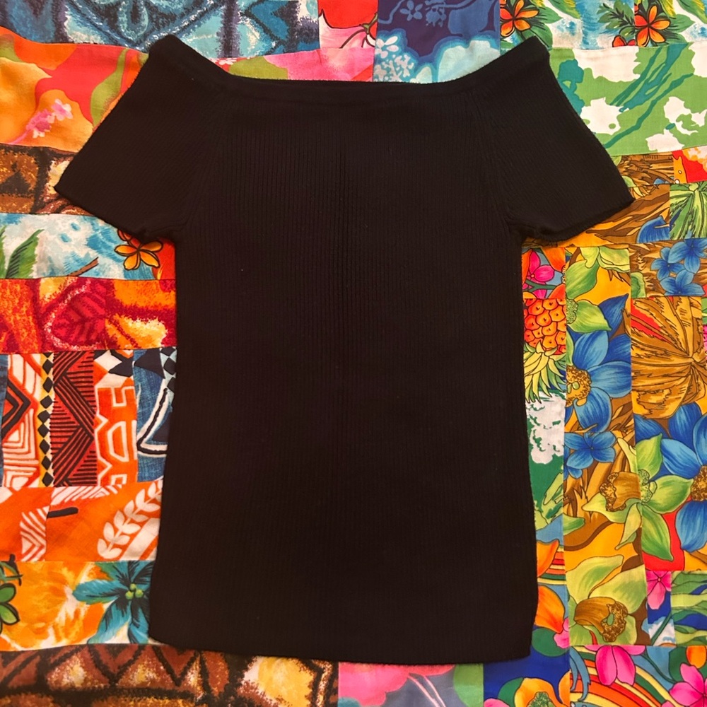 Anthropologie Maeve off the shoulder sweater top